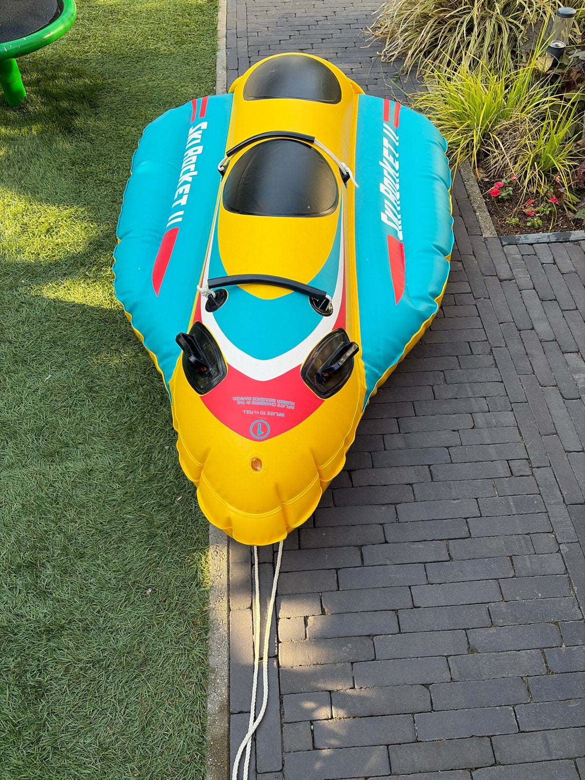 Intex Ski Rocket II opblaasbare funtube banaan, Ophalen, Gebruikt