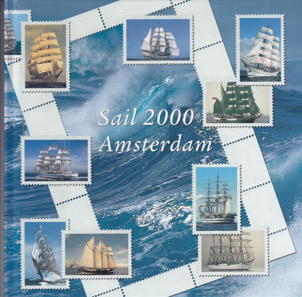 Nederland- 2000- Sail 2000 Amsterdam- Boek + 1 Blok +10 Zege, Verzenden, Na 1940, Postfris