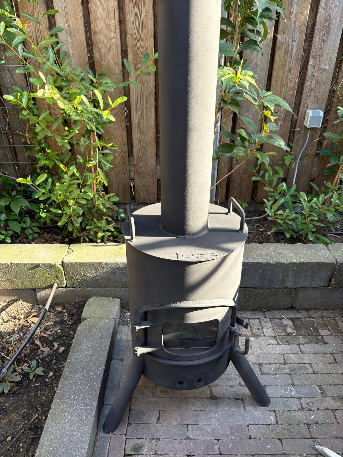 Terraskachel met lange pijp nieuw, Ophalen, Gebruikt, Vuurton