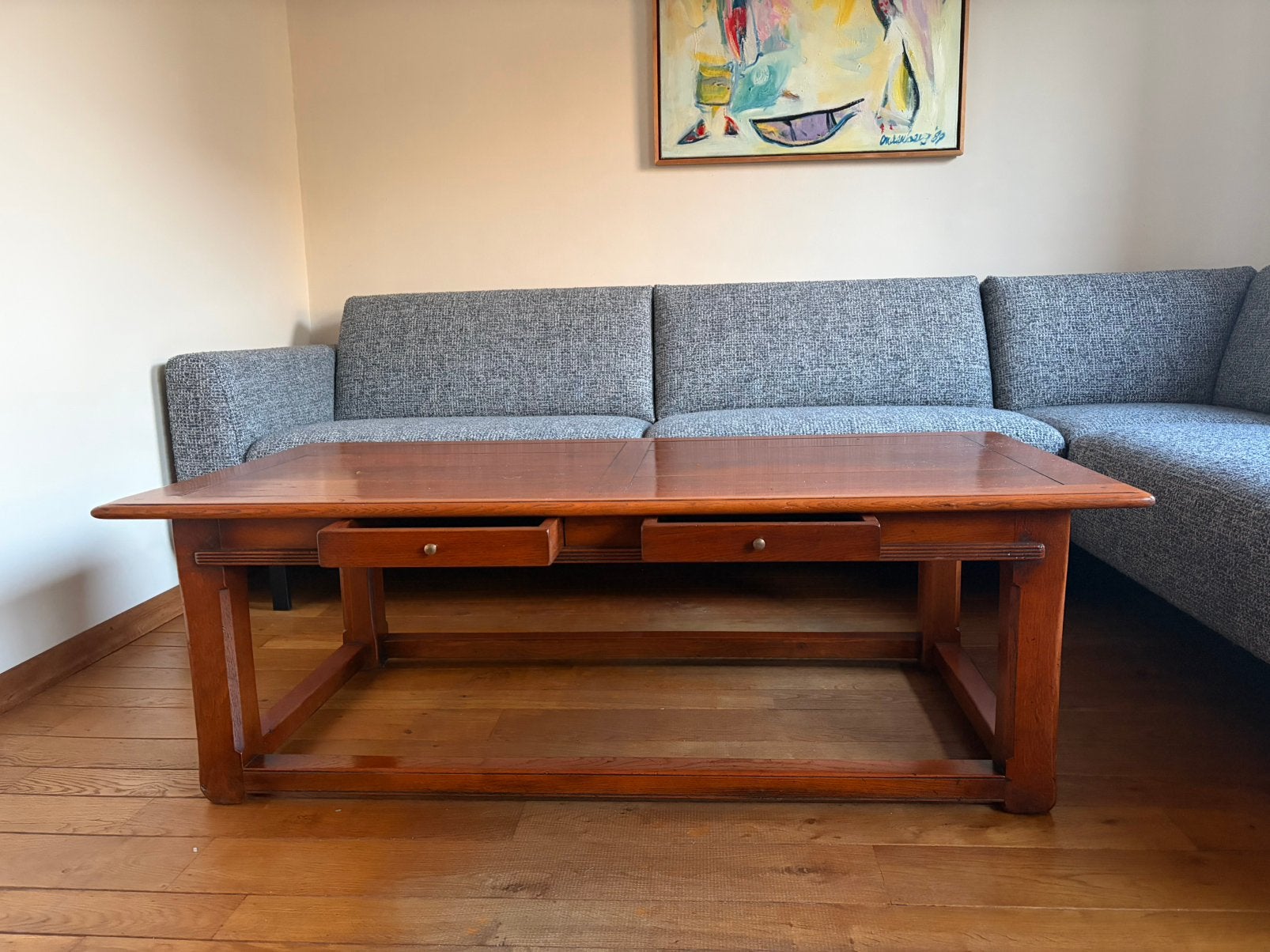 Vintage salontafel, Huis en Inrichting, Ophalen, Zo goed als nieuw, 75 tot 100 cm, Minder dan 150 cm
