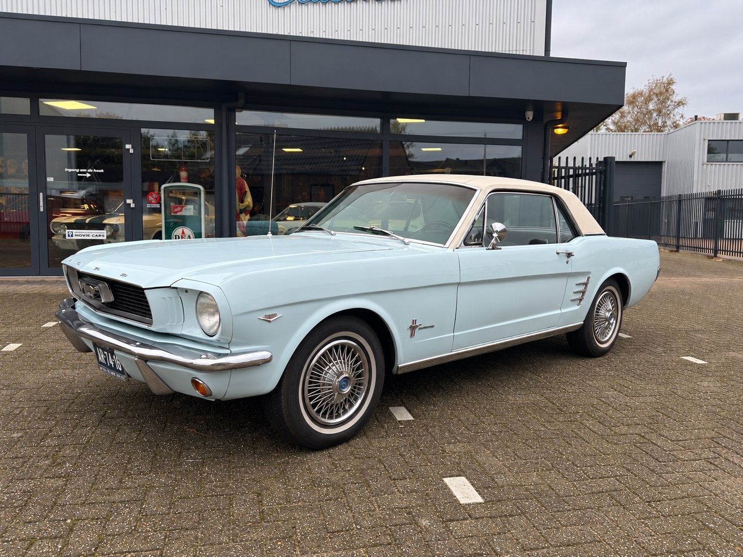 Ford Mustang A-code v8 coupe van 1966, Auto's, Automaat, 8 cilinders, Blauw, Bedrijf