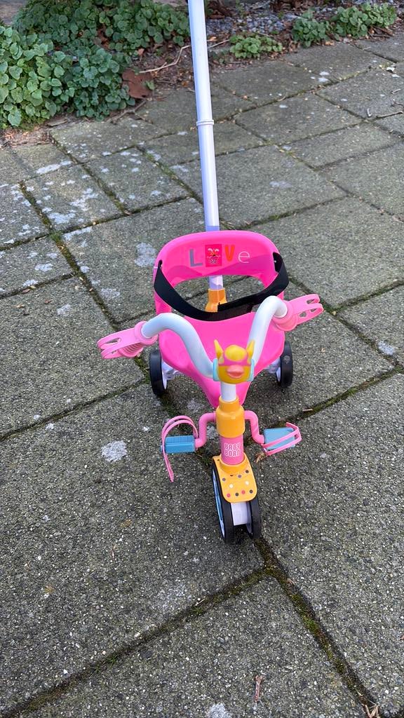 Baby born fiets roze meisjes, Ophalen of Verzenden, Zo goed als nieuw