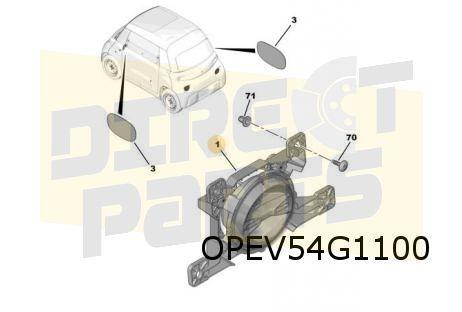 Citroën Ami/Opel Rocks-E Achterlicht Links of Rechts Origine, Opel, -, Verzenden, -