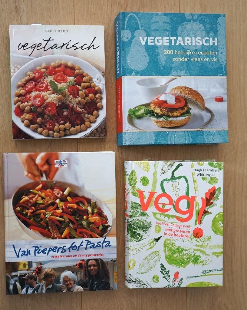 3 VEGETARISCHE KKOKBOEKEN + 1 KOOKBOEK VOOR IEDERE DAG, Gezond koken, Nieuw, Ophalen of Verzenden, Verschillend