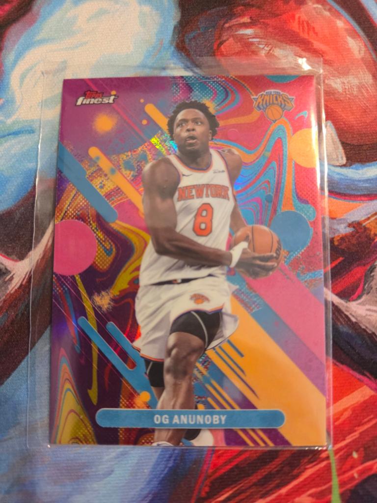 Topps Finest OG Anunoby NBA Spelerskaart - New York Knicks, Ophalen of Verzenden
