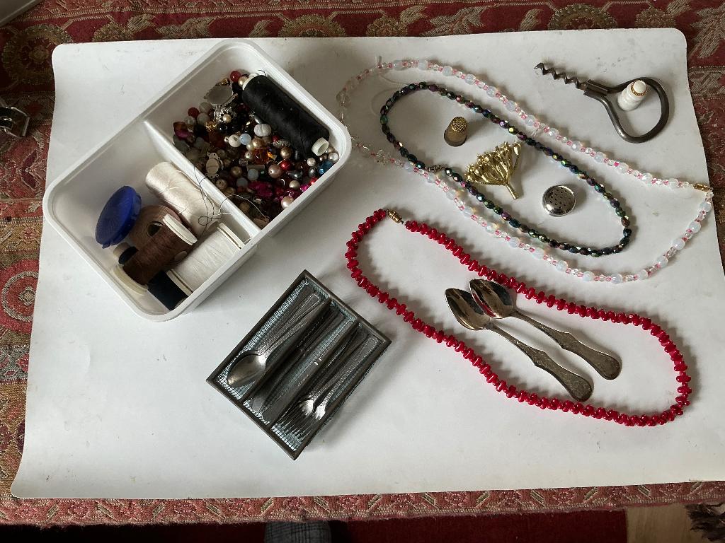 Kralen bestek en meer, Antiek en Kunst, Curiosa en Brocante, Ophalen of Verzenden