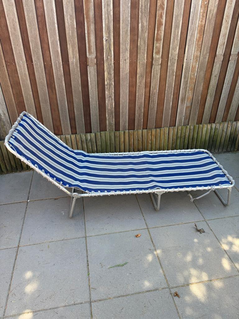Crespo Ligbed - Inklapbaar en Verstelbaar, Ophalen, Gebruikt, Aluminium, Inklapbaar