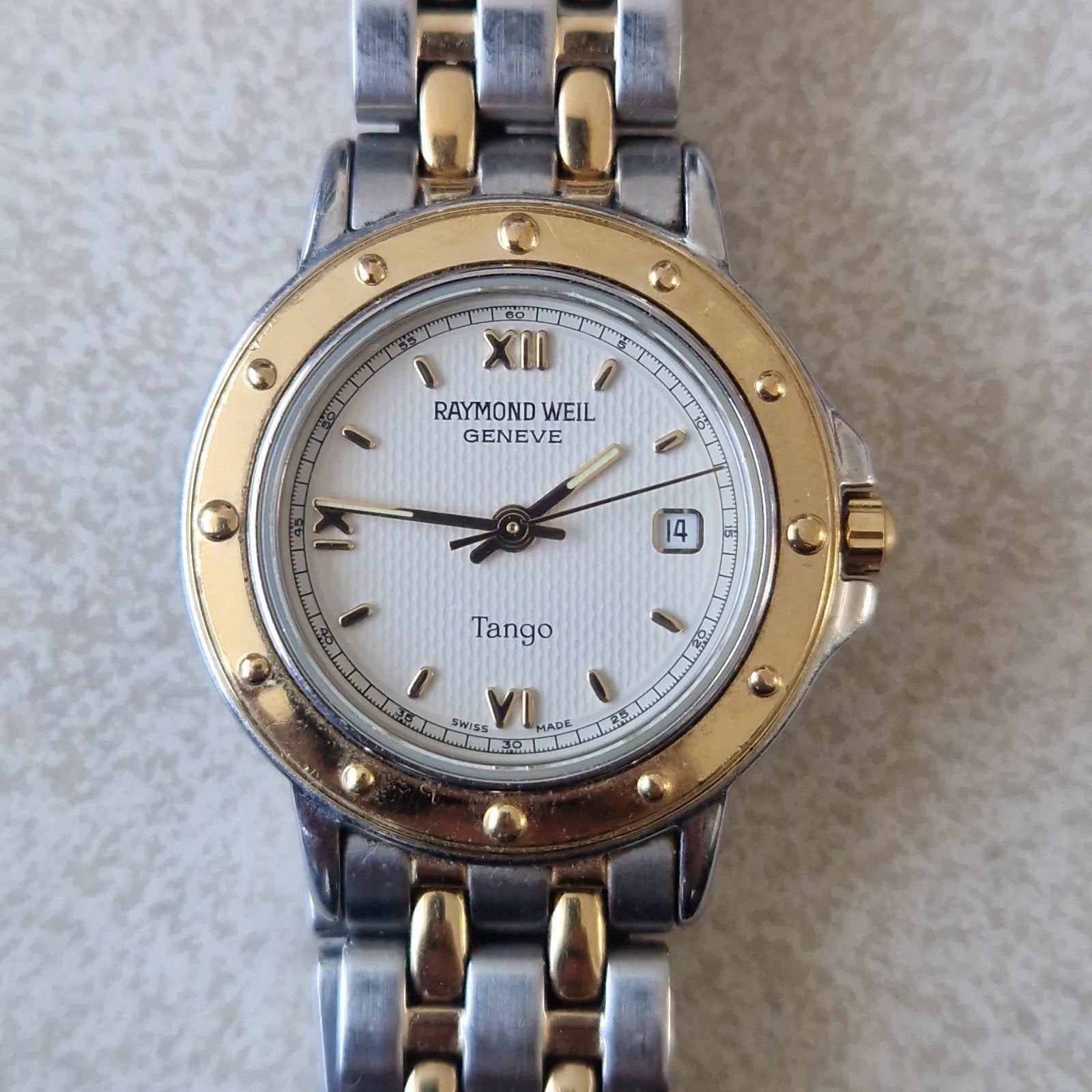 Prachtig Raymond Weil Tango Dameshorloge (Ref. 5360) – Bicol, Ophalen of Verzenden, Gebruikt, Staal, Overige merken