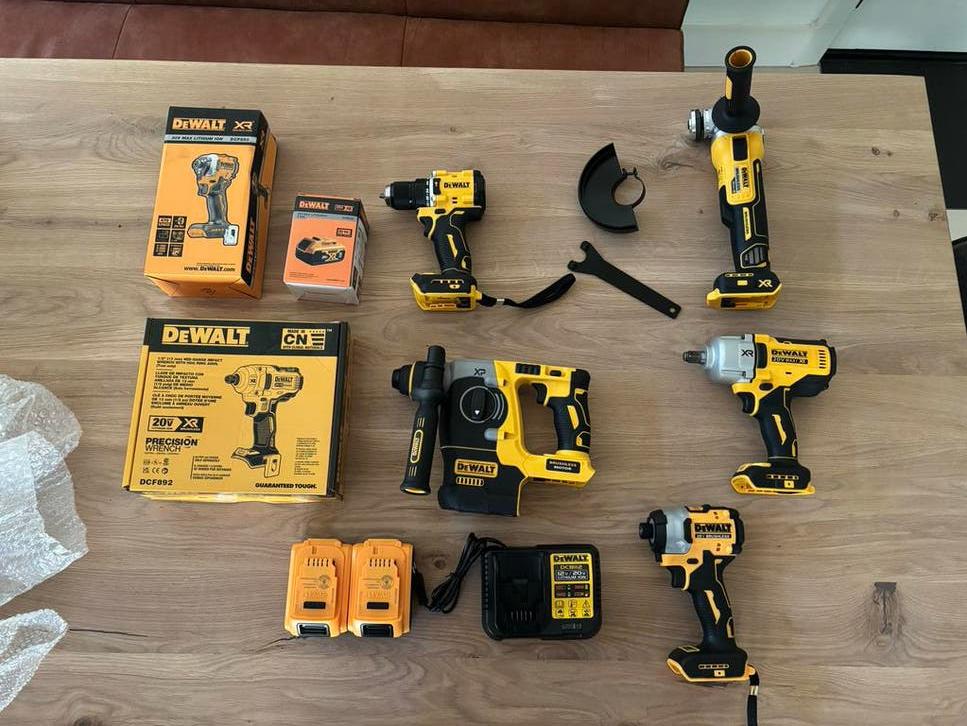 Complete DeWalt Set: Slagmoersleutels, Boorhamer, Haakse sli, Ophalen of Verzenden, Zo goed als nieuw