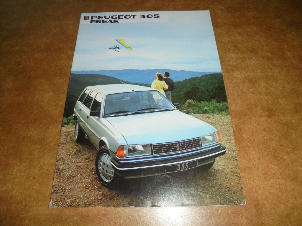 brochure Peugeot 305 Break  1984, Ophalen of Verzenden, Gelezen, Peugeot