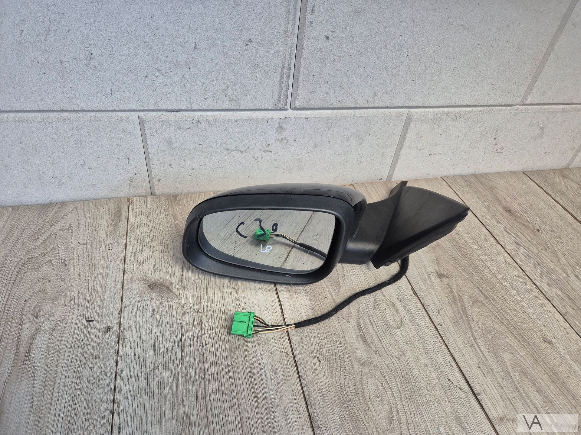 Spiegel links van Volvo C30 2006 - 2013 zwart 8 draden €150, Auto-onderdelen, Gebruikt, -, -, Ophalen of Verzenden