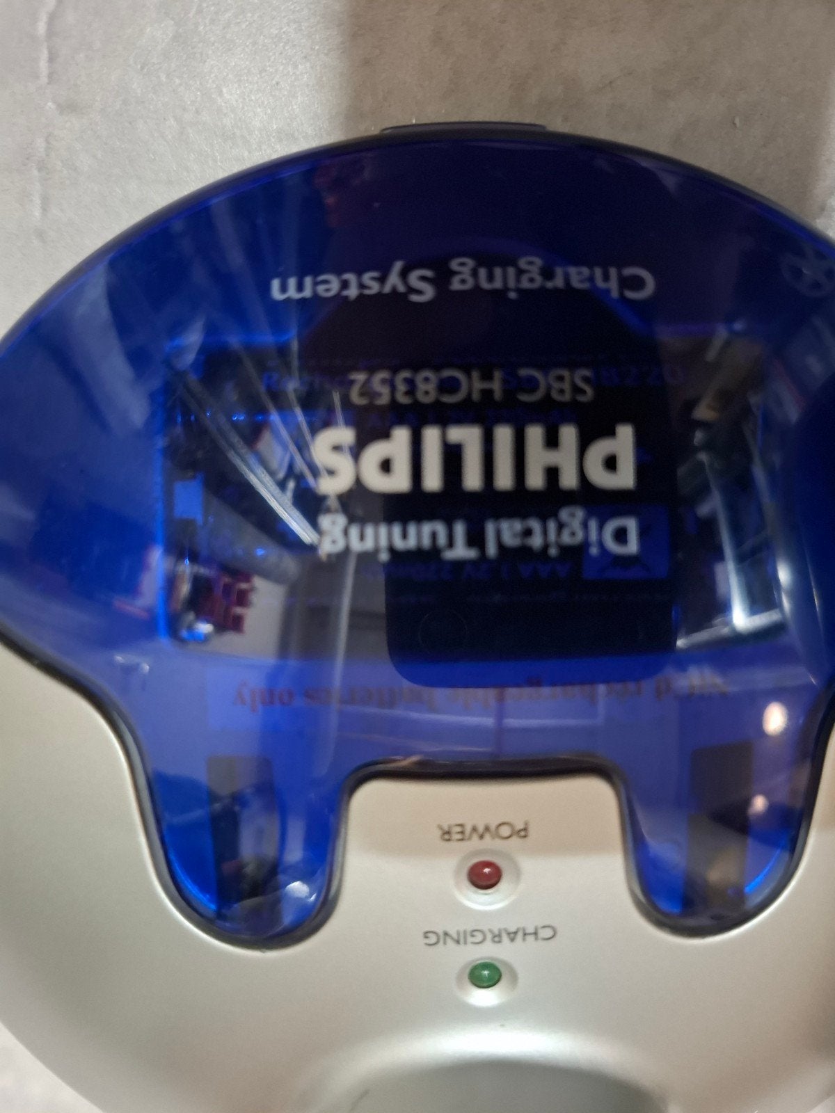 Philips SBC HC8352 Draadloze Koptelefoon met Oplaadstation, Ophalen, Philips, Gebruikt, Over-ear