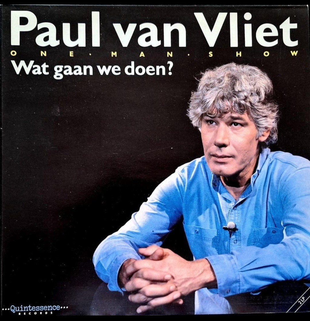 2-LP  PAUL VAN VLIET - One Man Show: Wat Gaan We Doen?, Ophalen of Verzenden, Gebruikt, 12 inch, Levenslied of Smartlap