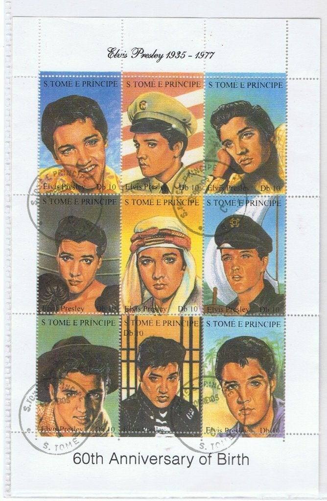 Postzegels Elvis, Ophalen of Verzenden, Gestempeld, Overige thema's