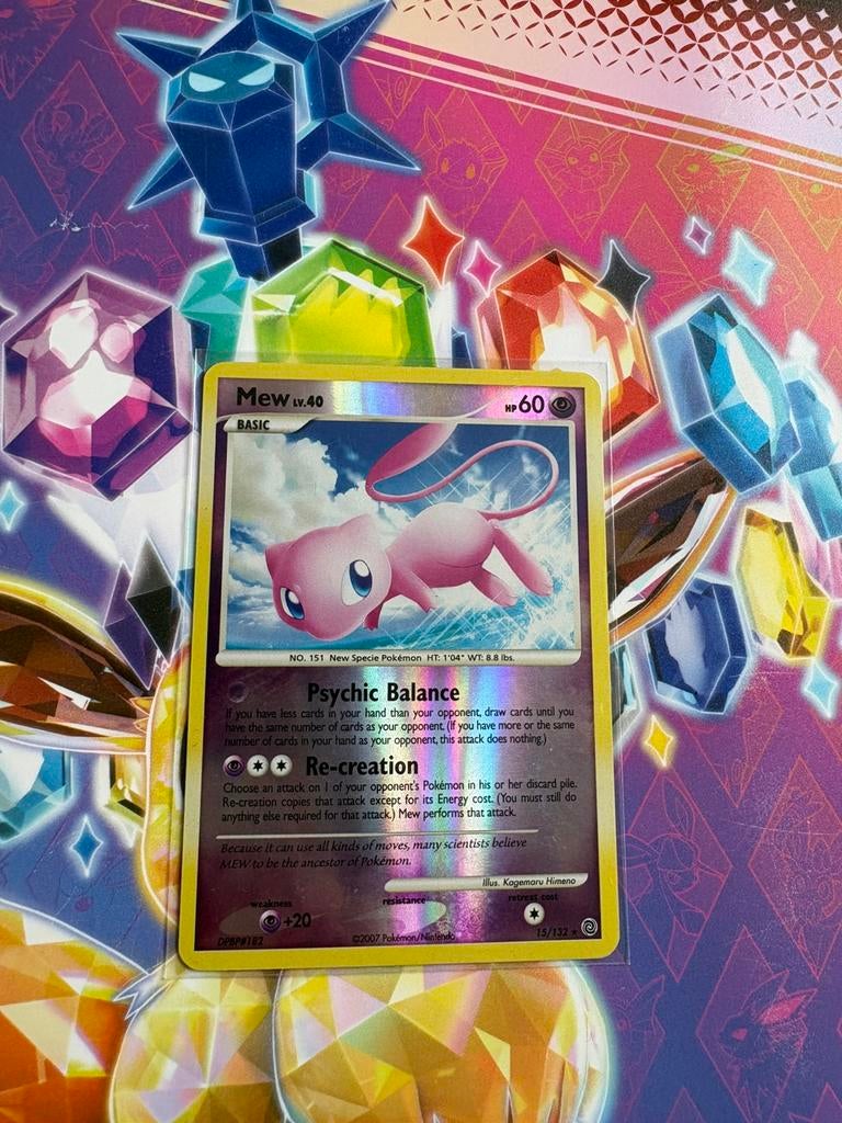 Mew LV.40 reverse holo (15/132) 2007, Ophalen of Verzenden, Zo goed als nieuw