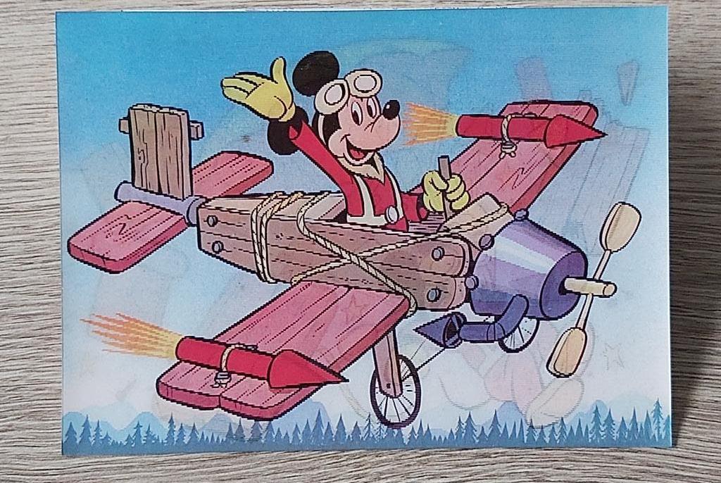 Vintage Disney Stereo Ansicht Mickey's Plane, Ophalen of Verzenden, Mickey Mouse, Gebruikt, Overige typen