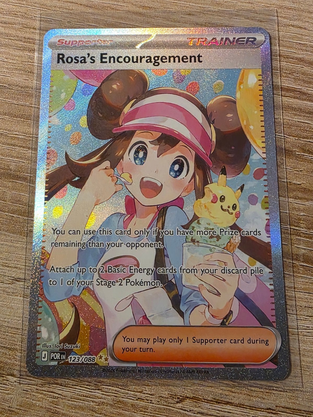 Rosa's Encouragement POR 123, Ophalen of Verzenden, Zo goed als nieuw, Losse kaart