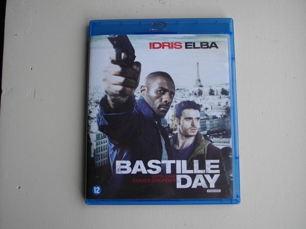 Bastille Day (2016, Idris Elba, Richard Madden) Blu-ray NL, Nederlands, Actie, Ophalen of Verzenden, Zo goed als nieuw