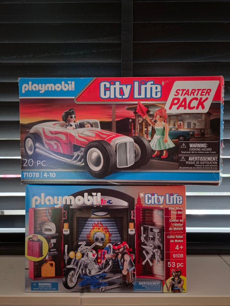 Playmobil 71078 Hot Rod en 9108 Harley Davidson, Kinderen en Baby's, Ophalen of Verzenden, Nieuw