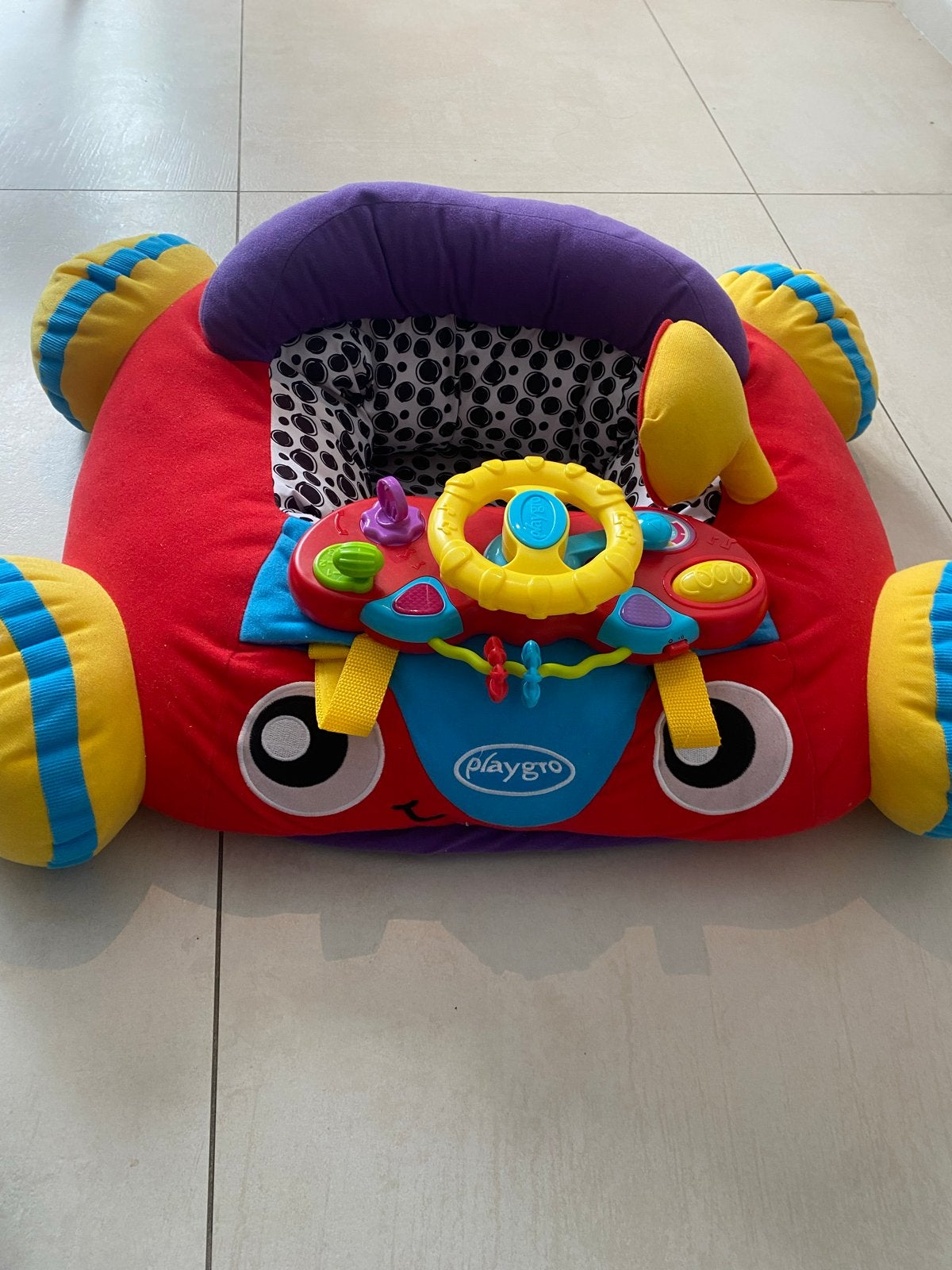Playgro Baby Autostoel Speelkleed met Stuur en Geluid, Ophalen of Verzenden, Zo goed als nieuw, Speelkleed, Met geluid