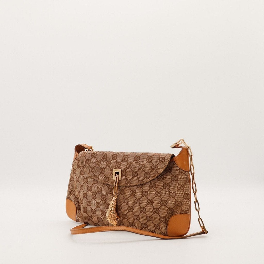 Gucci Jackie- clutch, Verzenden, Gebruikt, Bruin, Avondtasje