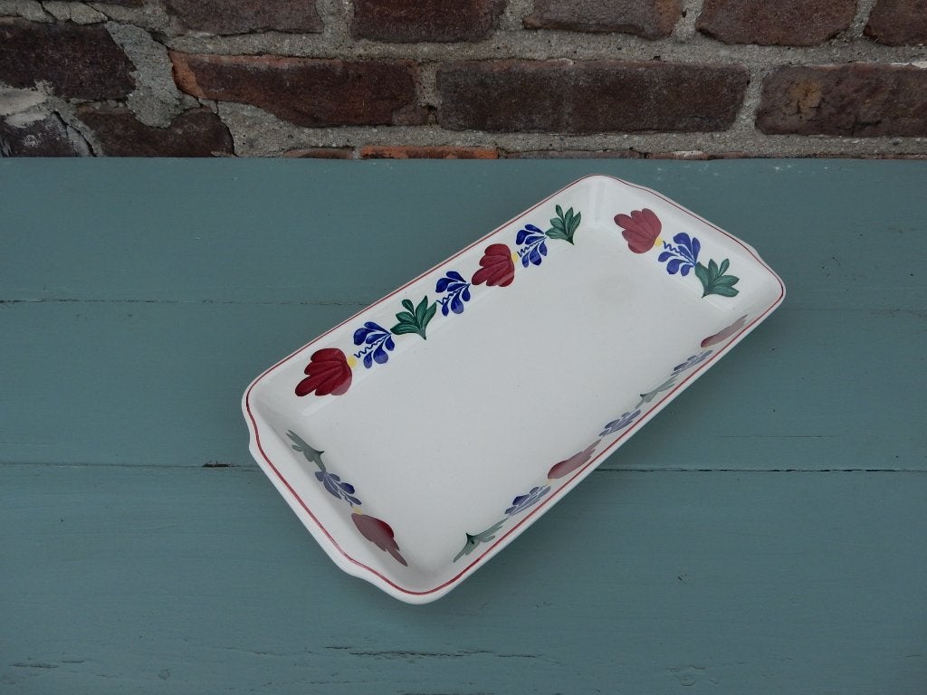 Boerenbont schaal, Ophalen of Verzenden, Gebruikt, Aardewerk, Schaal of Schalen