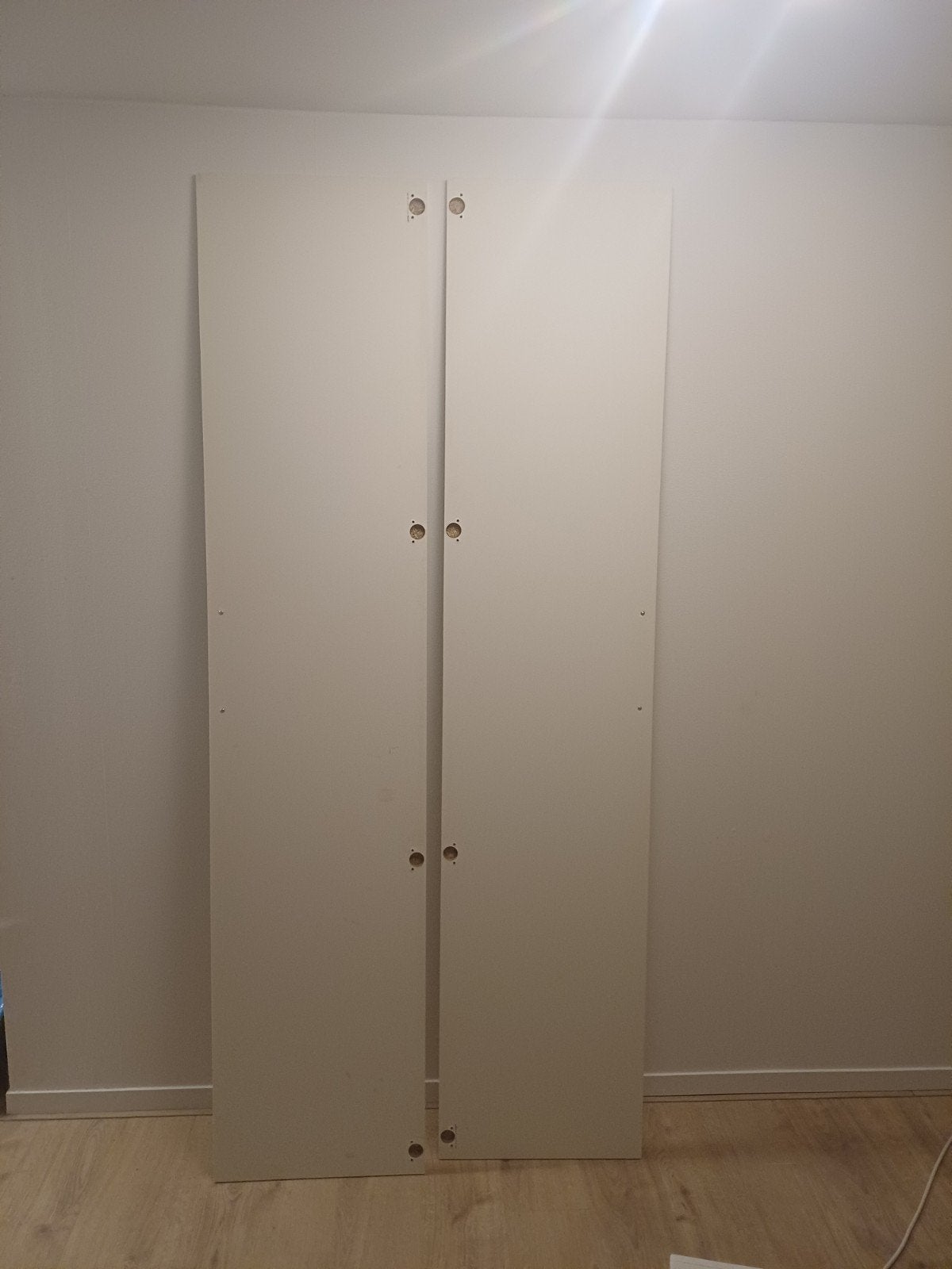 2x gebruikte PAX kastdeuren hoogglans 228x53 cm, Ophalen, Kunststof, Gebruikt, 200 cm of meer