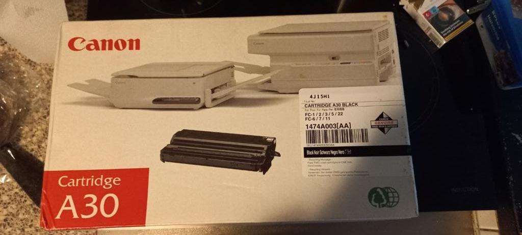 Canon A30 Cartridge Zwart - Nieuw in doos, Computers en Software, Printers, Zwart-en-wit printen, Canon, Printer, Nieuw
