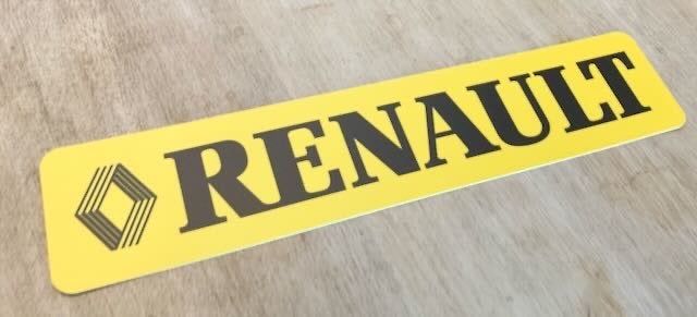 RENAULT   kentekenplaat kunststof, Ophalen of Verzenden, Zo goed als nieuw, Auto's