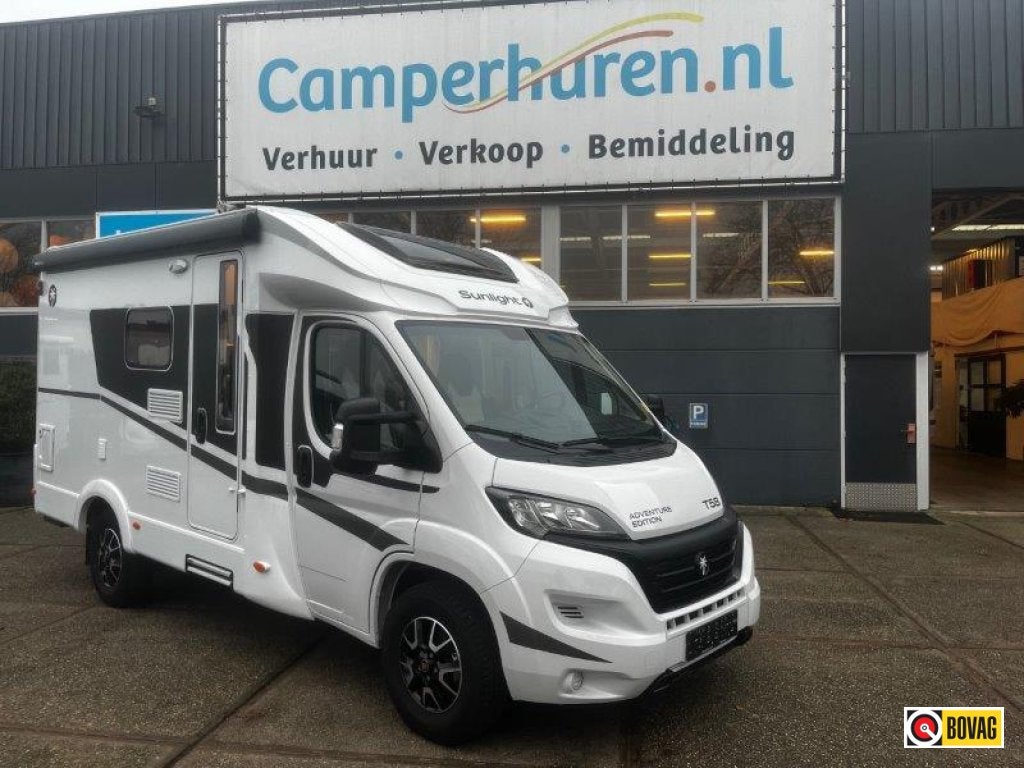 Sunlight T58 (8), Caravans en Kamperen, Ringverwarming, Fiat, Koelkast, Tot en met 2