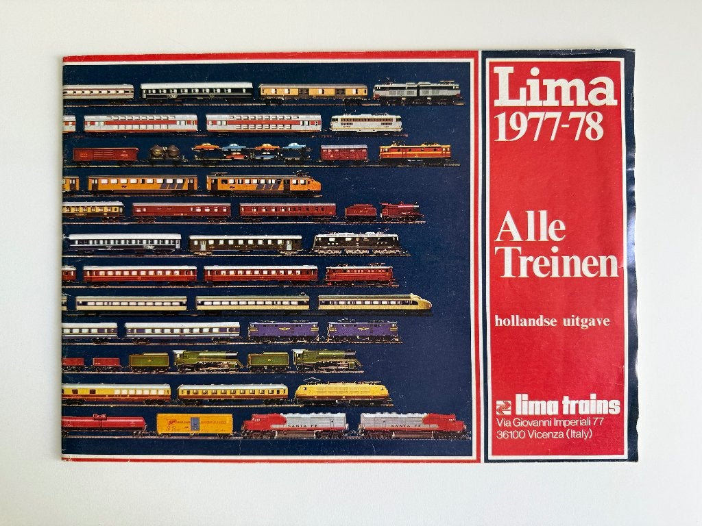 Vintage Lima catalogus 1977/78, Hobby en Vrije tijd, Modeltreinen | H0, Wisselstroom, Gebruikt, Lima, Boek, Tijdschrift of Catalogus