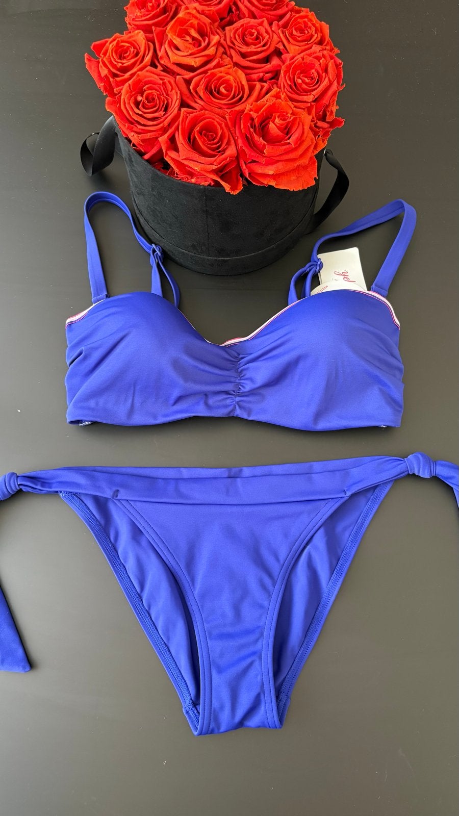 Triumph bikini 36C of 36D met slipje XS/S, Verzenden, Nieuw, Blauw, Bikini