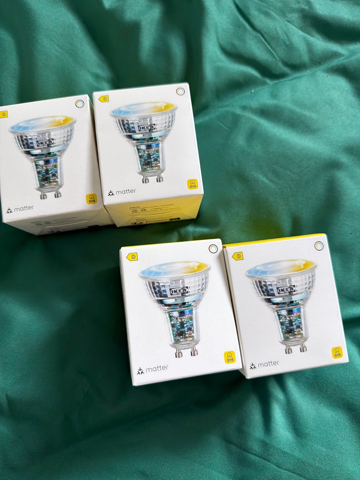 4x IKEA LED2403R5 GU10 Smart Lampen, Matter compatibel, Huis en Inrichting, Lampen | Losse lampen, Ophalen, Led-lamp, Nieuw, IKEA