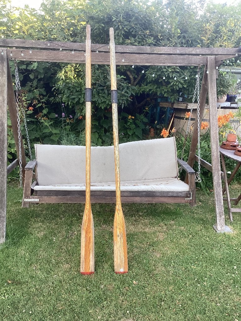 2 Roeiriemen, Watersport en Boten, Peddels, Ophalen, Gebruikt