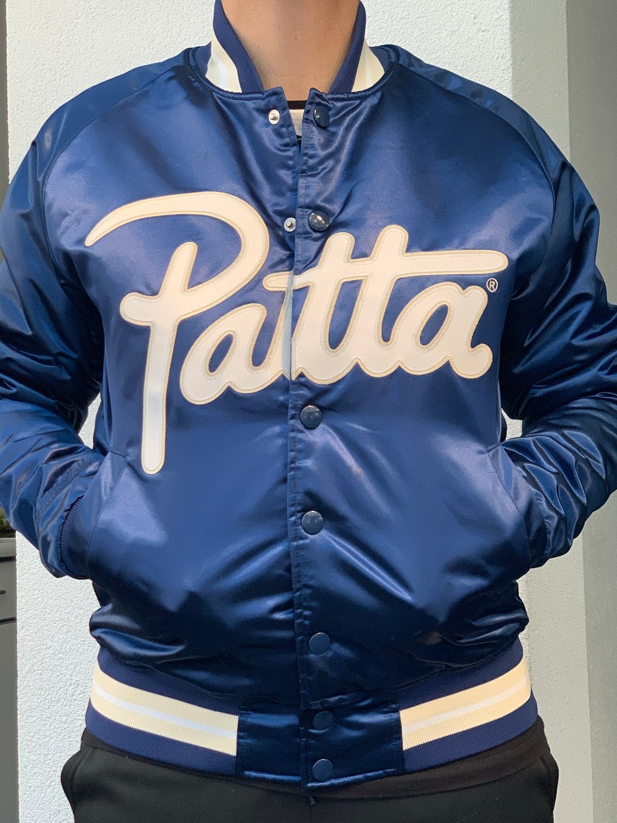 Patta jas maat S valt als een M - Z.G.A.N., Ophalen of Verzenden, Zo goed als nieuw, Maat 48/50 (M), Blauw