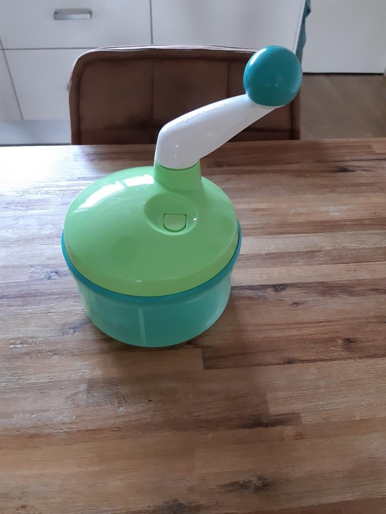 Tupperware Quick Chef, Ophalen of Verzenden, Zo goed als nieuw, Groen, Bak of Kom