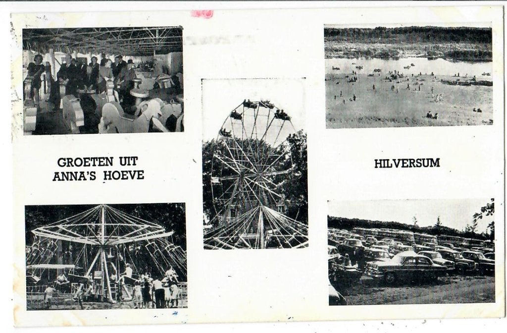 Groeten uit Anna's Hoeve, Hilversum, Verzenden, 1940 tot 1960, Gelopen, Noord-Holland