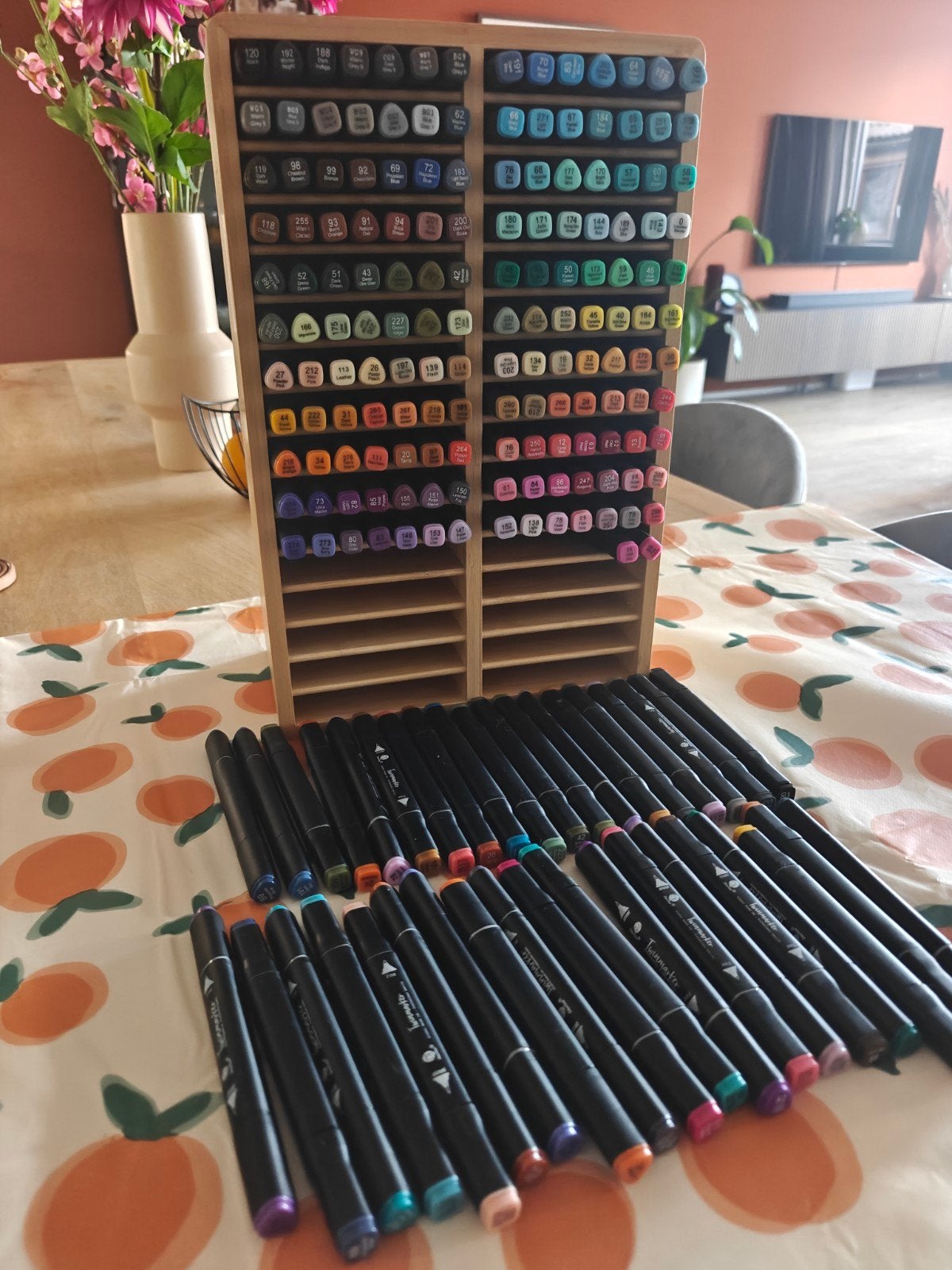 DecoTime markers 197 stuks, zonder tray, Ophalen of Verzenden, Gebruikt, Potlood of Stift