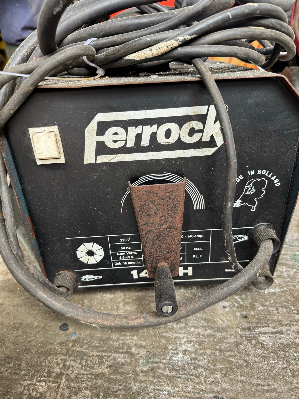 Ferrock Lasapparaat 140H - Gebruikt maar functioneel, Ophalen, Gebruikt, Minder dan 150 ampère, Elektroden