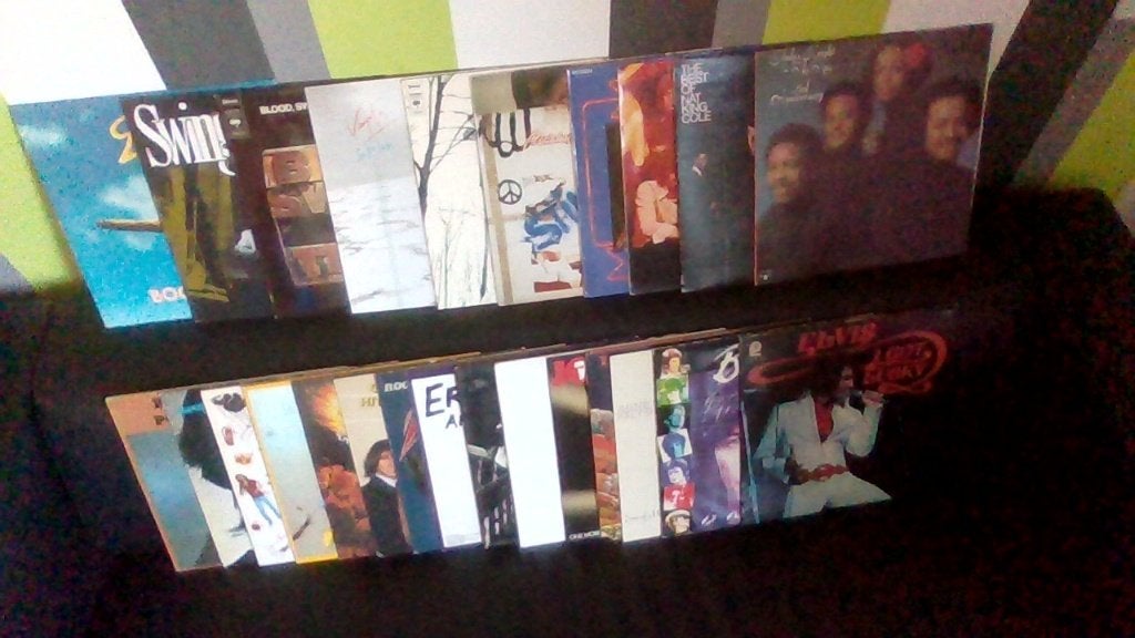 25 lp`s vinyl platen pop rock, Cd's en Dvd's, Vinyl | Rock, Zo goed als nieuw, Poprock, Beschermende buitenhoes, 12 inch, Ophalen of Verzenden
