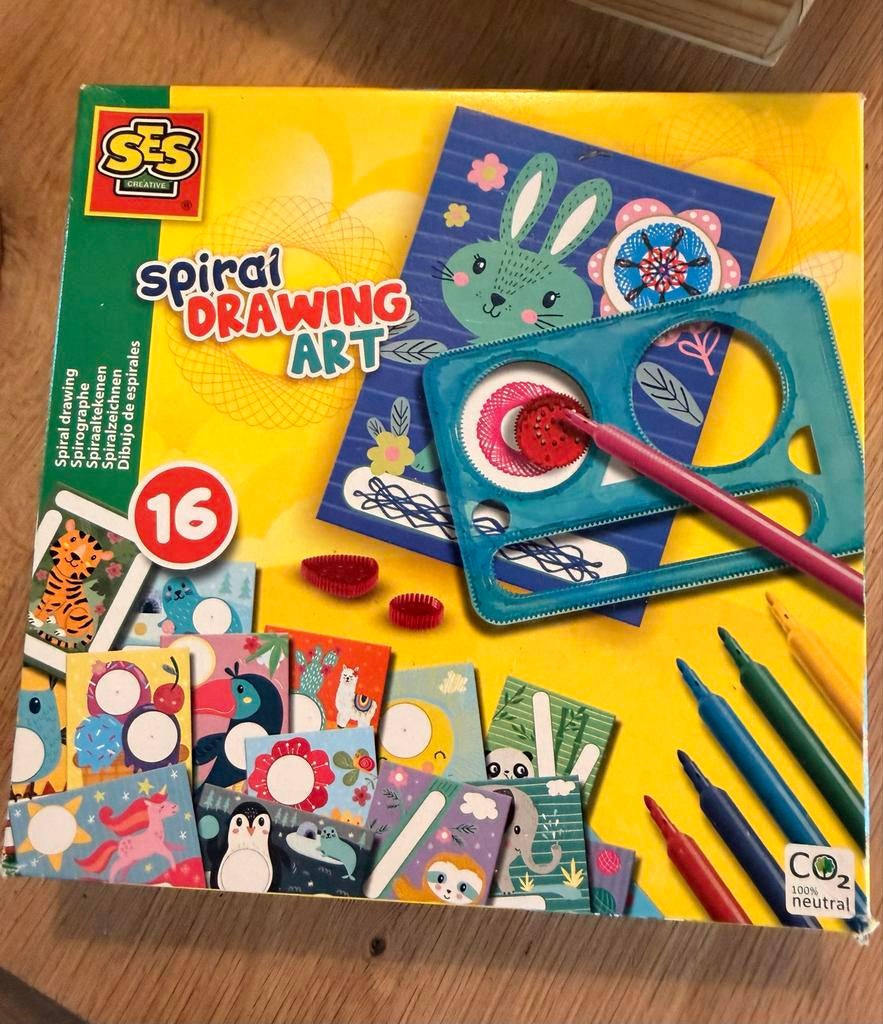 SES Creative Spiral Drawing Art - Gebruikt, Kinderen en Baby's, Speelgoed | Educatief en Creatief, Ophalen, Gebruikt, Knutselen