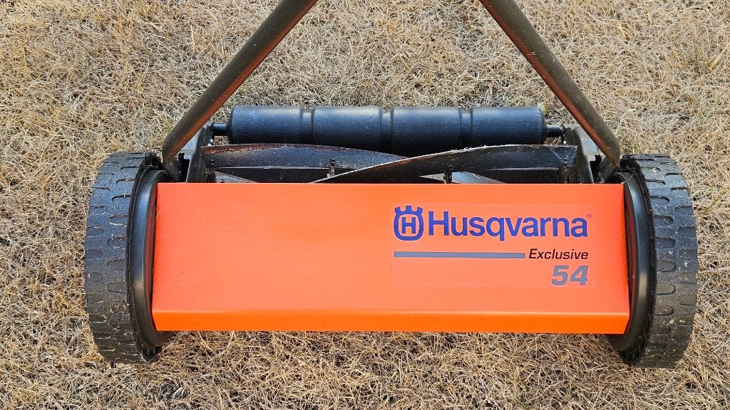 Grasmaaier Husqvarna Exclusive 54, Tuin en Terras, Grasmaaiers, Ophalen, Gebruikt, Handgrasmaaier, 50 cm of meer