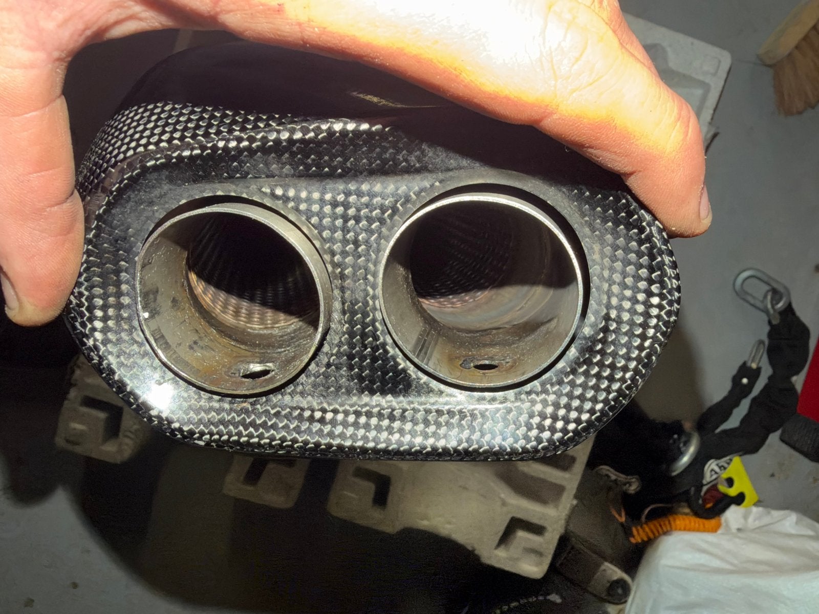 Akrapovic Demper Husqvarna 701 (cat gemonteerd), Motoren, Ophalen, Gebruikt