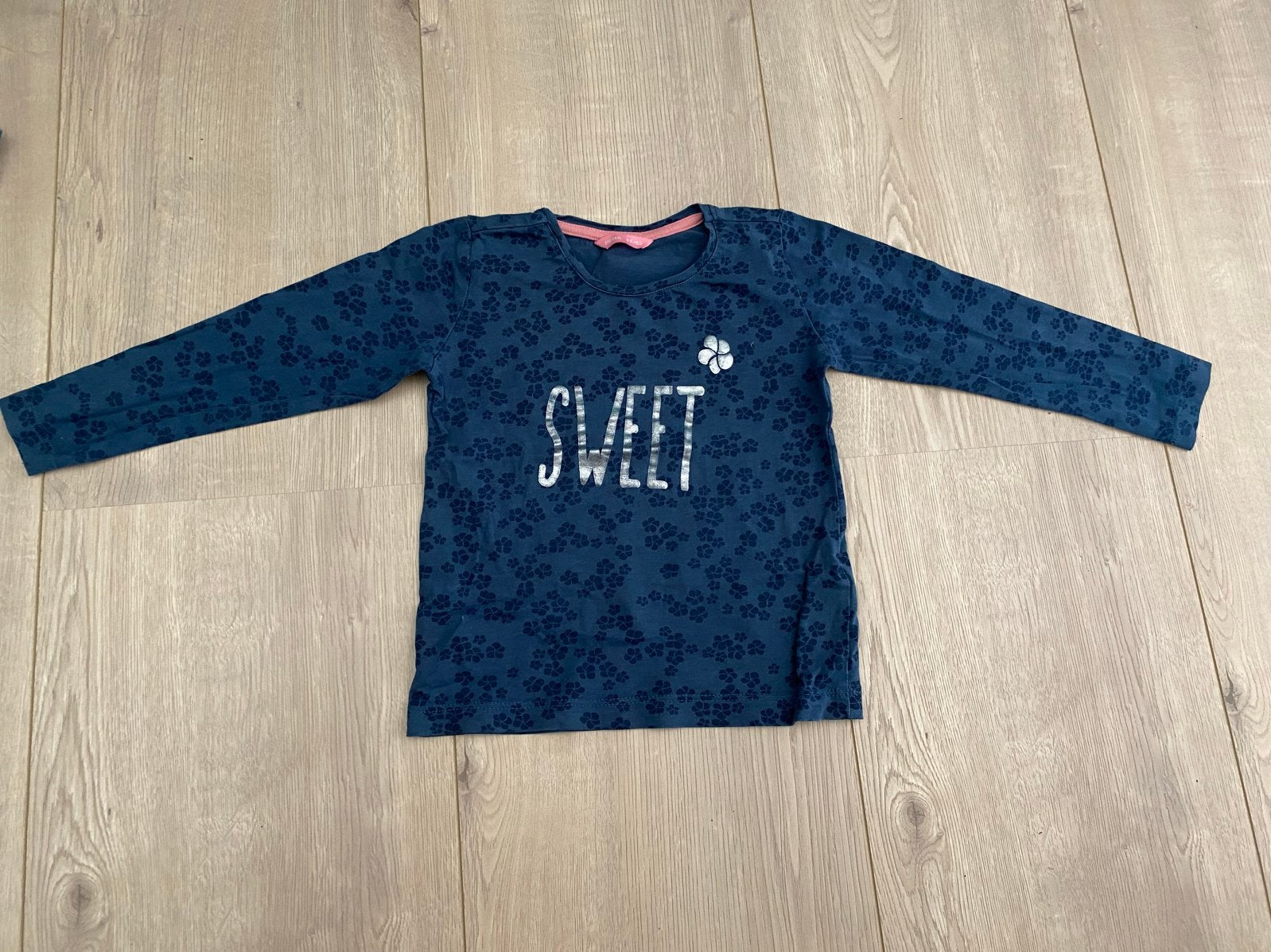 Leuk shirtje maat 86/92 met 'Sweet' opdruk, Ophalen of Verzenden, Zo goed als nieuw, Meisje, Shirtje of Longsleeve