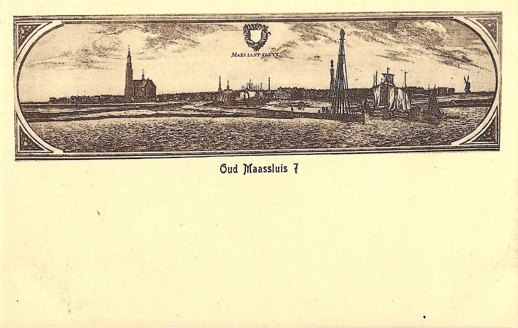 AK Maassluis - Oud Maassluis 7, Maeslant sluys, Verzamelen, Verzenden, Voor 1920, Ongelopen, Noord-Brabant