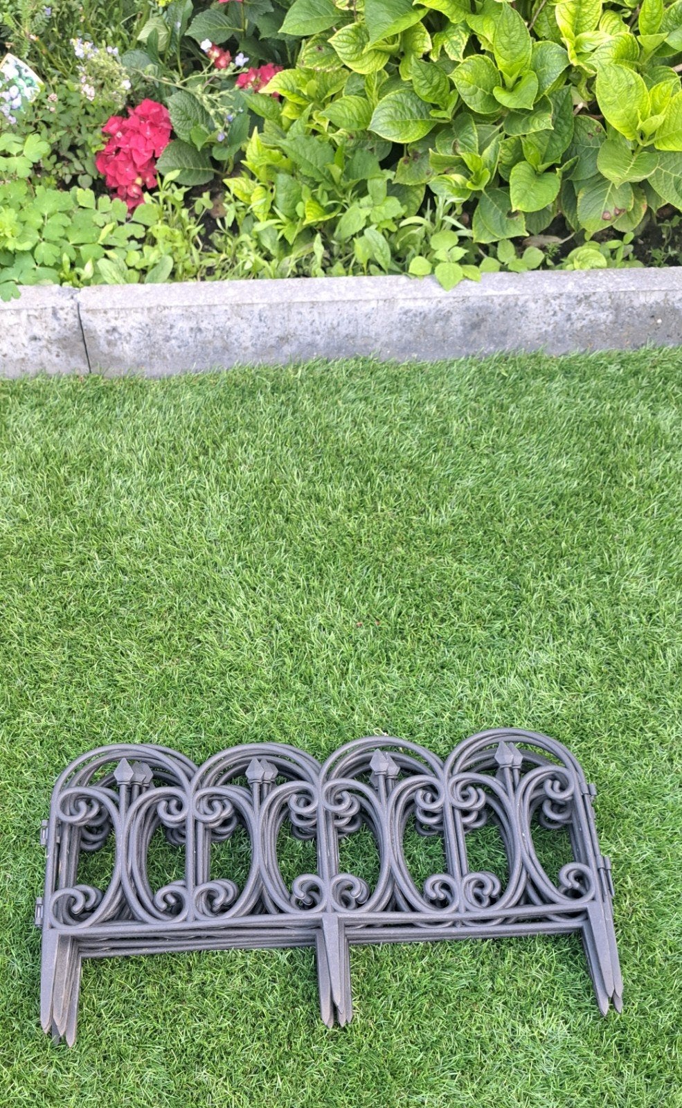 6 kunststof tuinhekjes, in elkaar te schuiven, Tuin en Terras, Tuinhekken en Hekwerk, Ophalen