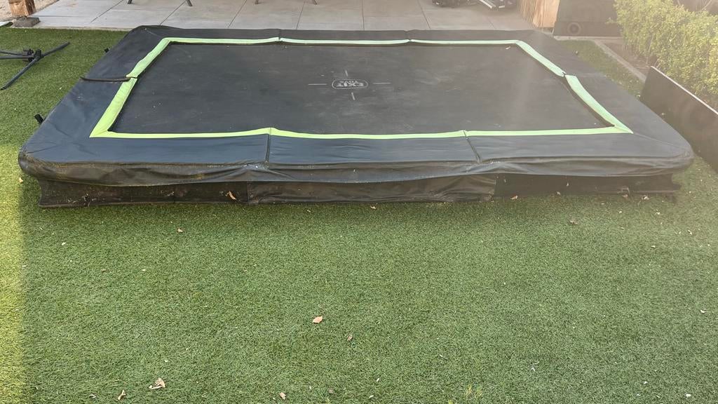 EXIT Toys Inground Trampoline - Rechthoekig, Ophalen of Verzenden, Gebruikt
