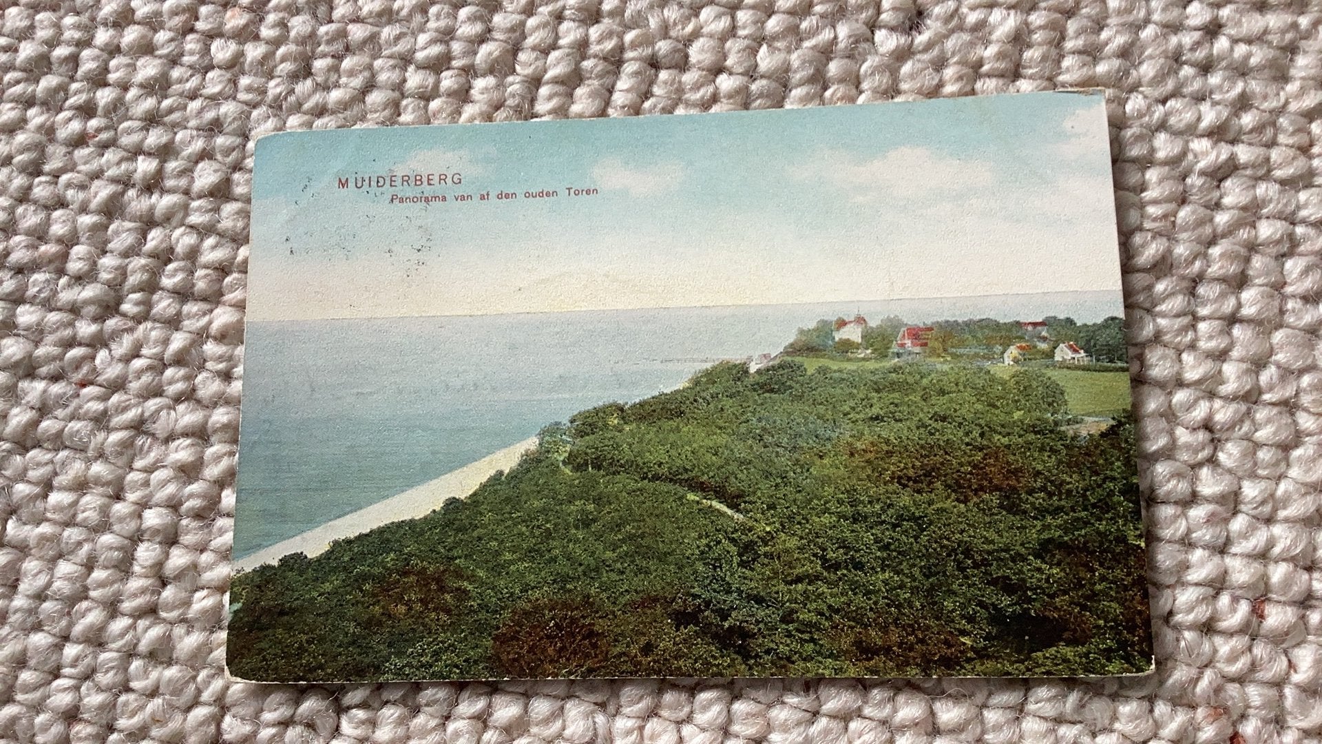Ansichtkaart Muiderberg Panorama van af Oude Toren 1905 990, Ophalen of Verzenden, Voor 1920, Gelopen, Noord-Holland