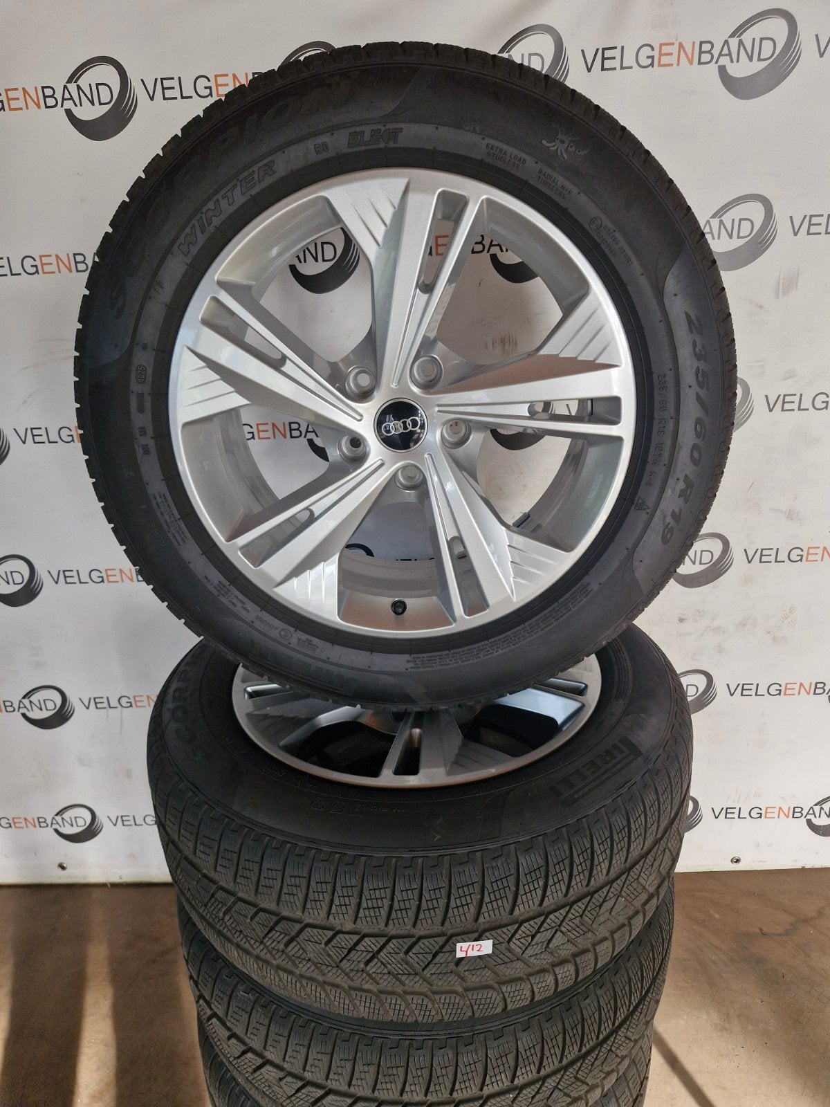 Winterset Audi Q6 5x130 66.6 235 60 255 55 19 winterbanden, Auto-onderdelen, 19 inch, Gebruikt, 255 mm, .