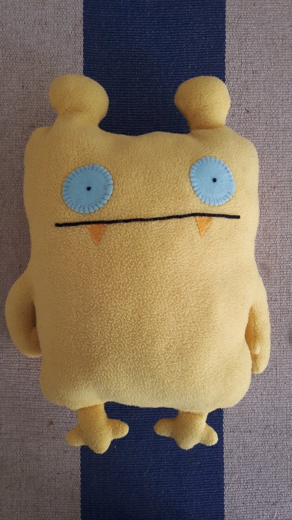 Uglydoll knuffel: Nandy Bear (Geel) - Classic Size 35 cm, Verzenden, Gebruikt, Overige typen